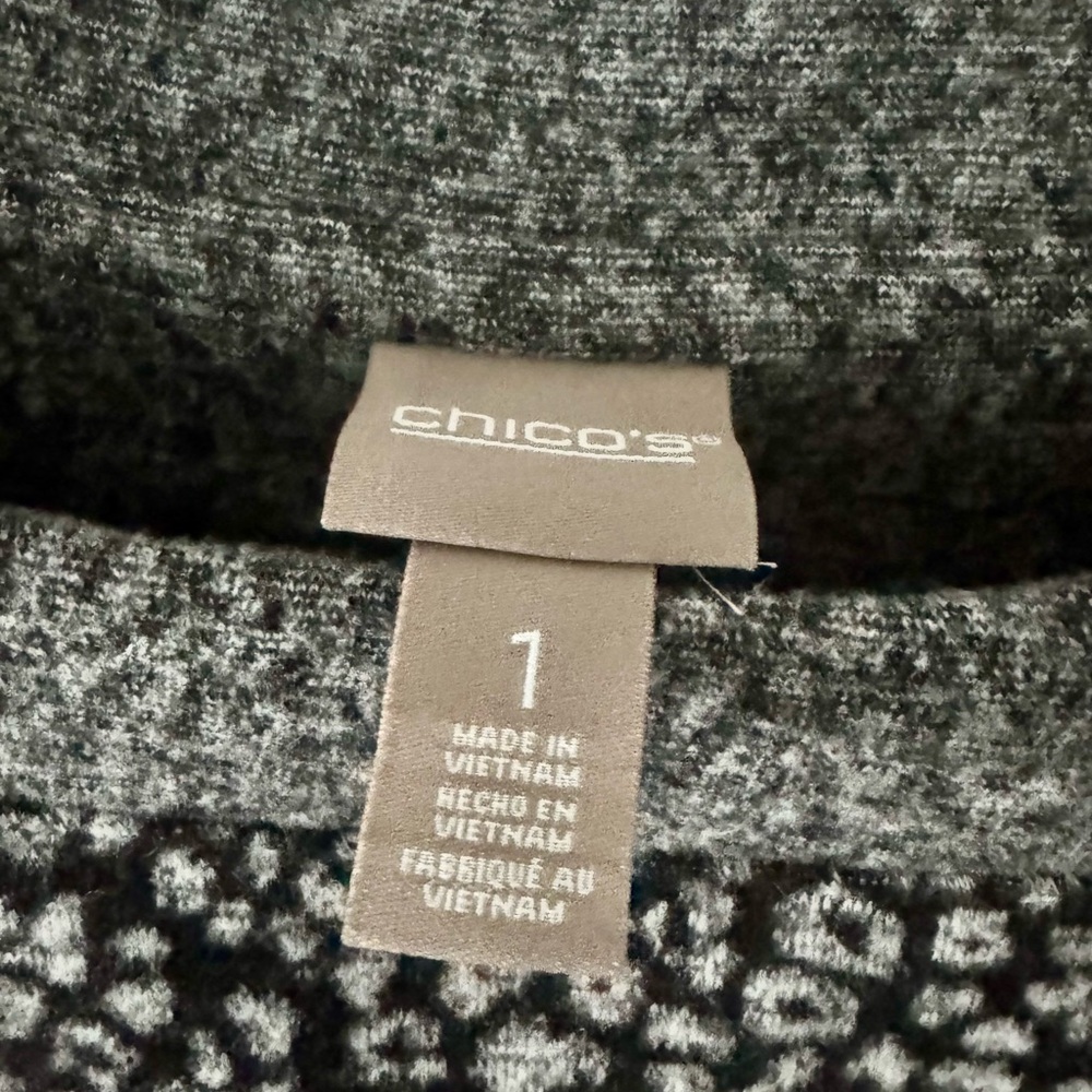 Leopard Print Sweater with Pockets - Picture 3 of 3